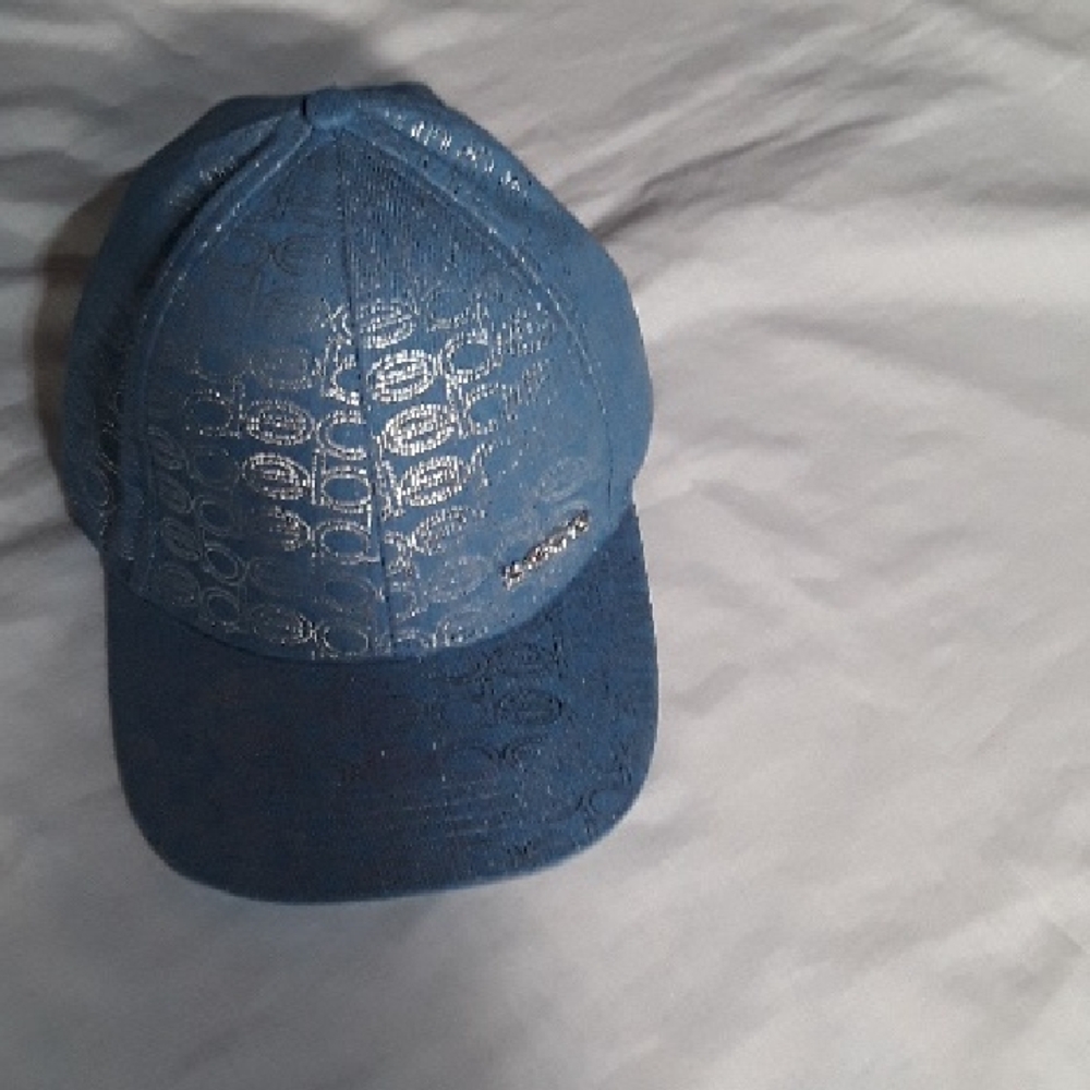 Bebe Light Blue Denim Cap